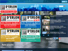 Tablet Screenshot of erlon-immobilier.com